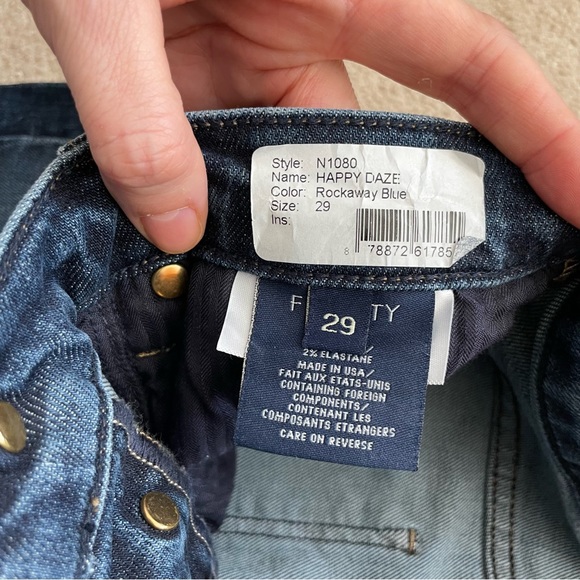 NWT Fidelity Denim, Happy Daze, max high straight jean, Rockaway blue, size 29 - Picture 3 of 7
